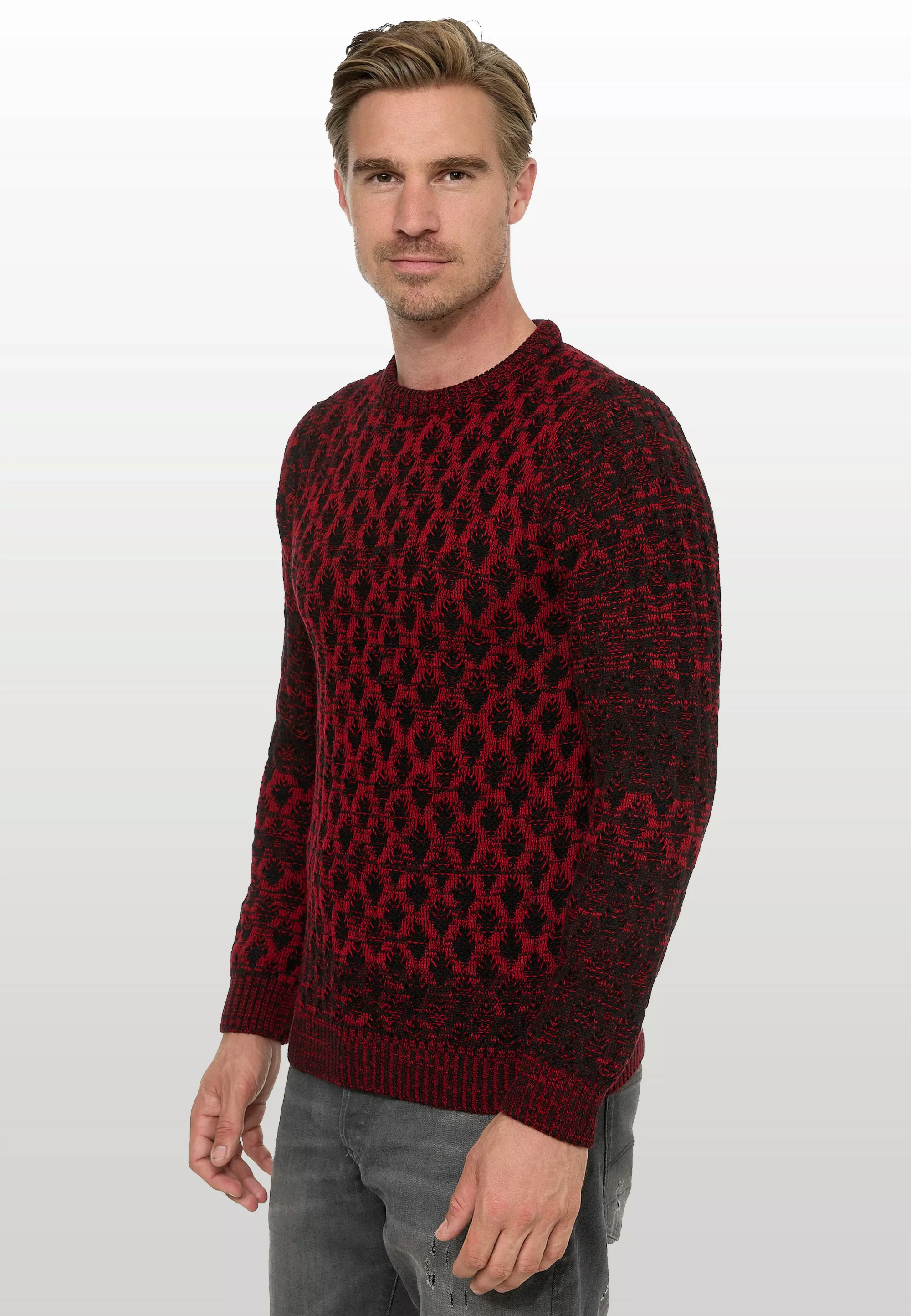 Rusty Neal Strickpullover, mit schönem Muster günstig online kaufen