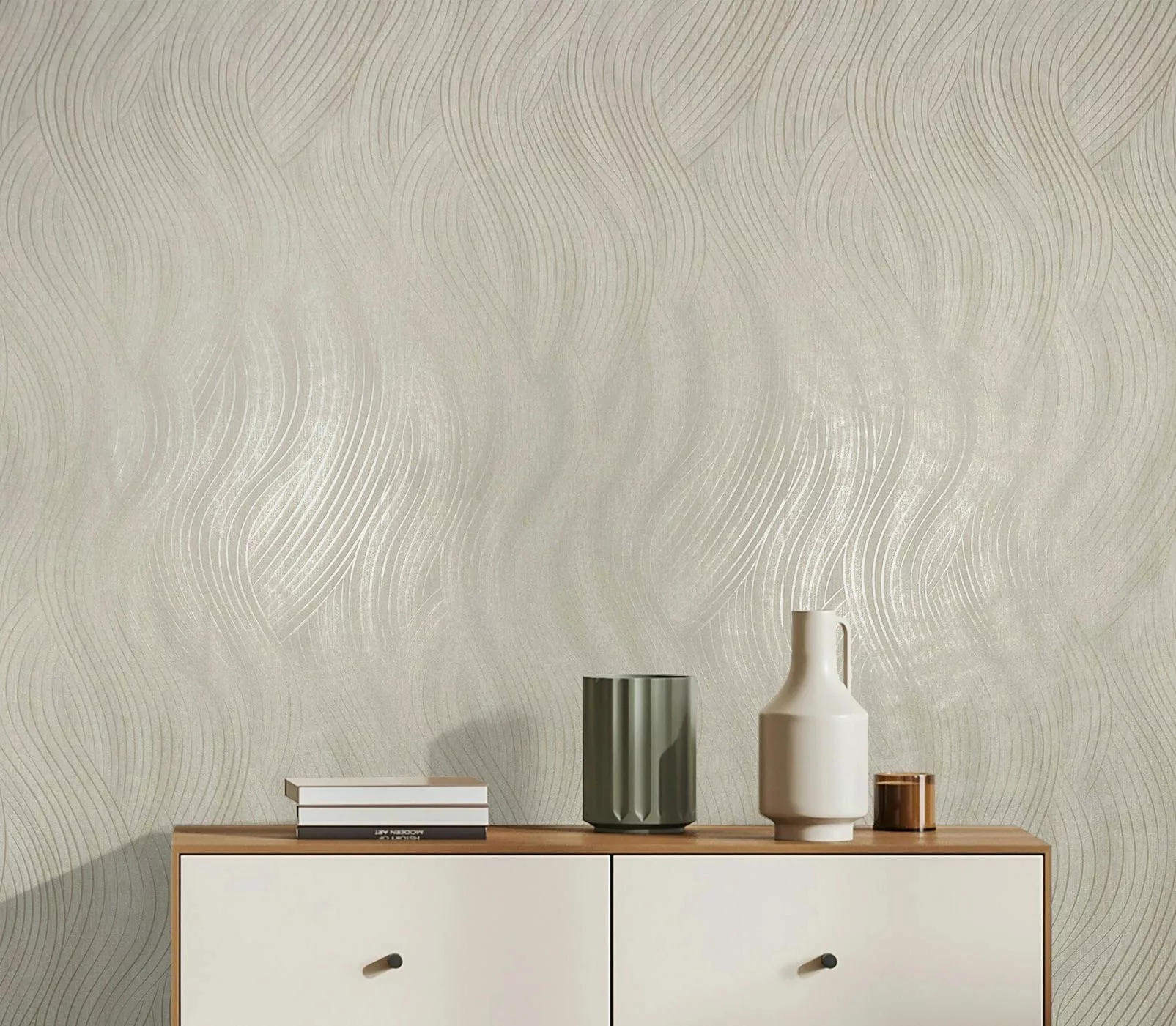 Marburg Vliestapete Tapete Wavy Stripes, geprägt, günstig online kaufen