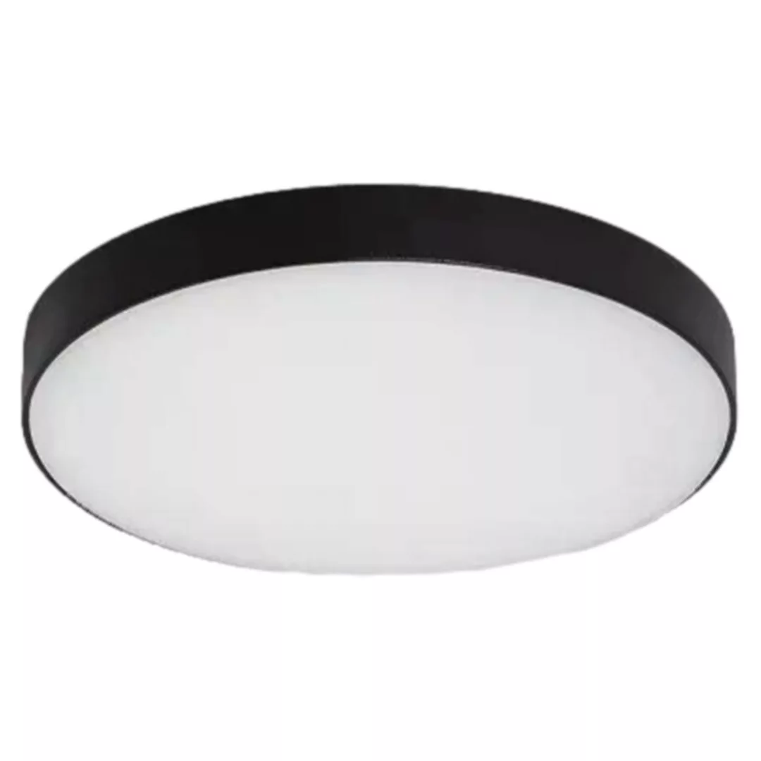 Deckenlampe Badezimmer LED 19W Rundschreiben Schwarz 18cm Dimmbar Abruzzo U günstig online kaufen