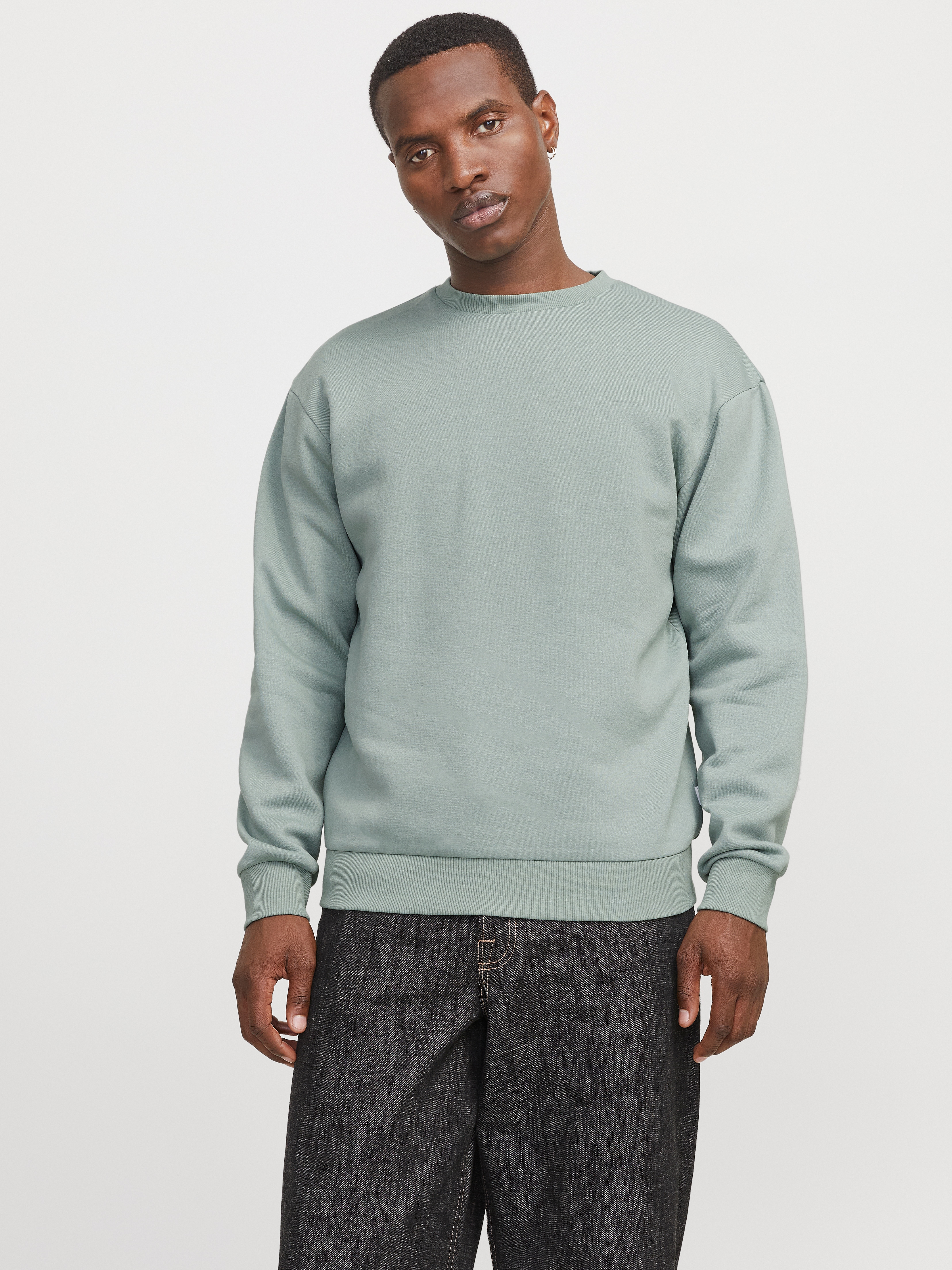 Jack & Jones Sweatshirt "JJEBRADLEY mit Rippbündchen für Alltag und Freizei günstig online kaufen