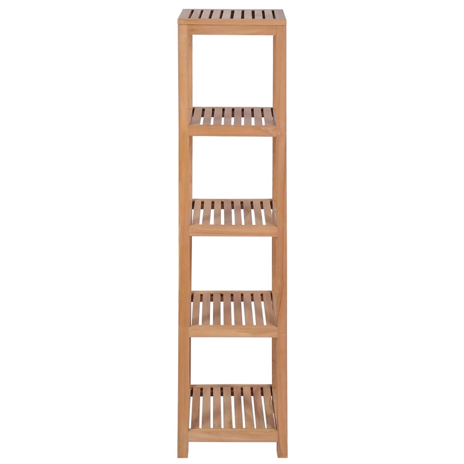 Badezimmerregal Mit 4 Etagen Teakholz Massiv 42x42x165 Cm günstig online kaufen