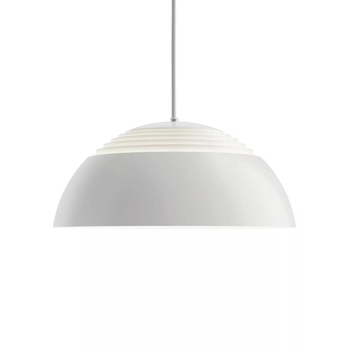 Louis Poulsen - AJ Royal LED Pendelleuchte Ø 37cm - weiß/lackiert/H 16,5cm günstig online kaufen