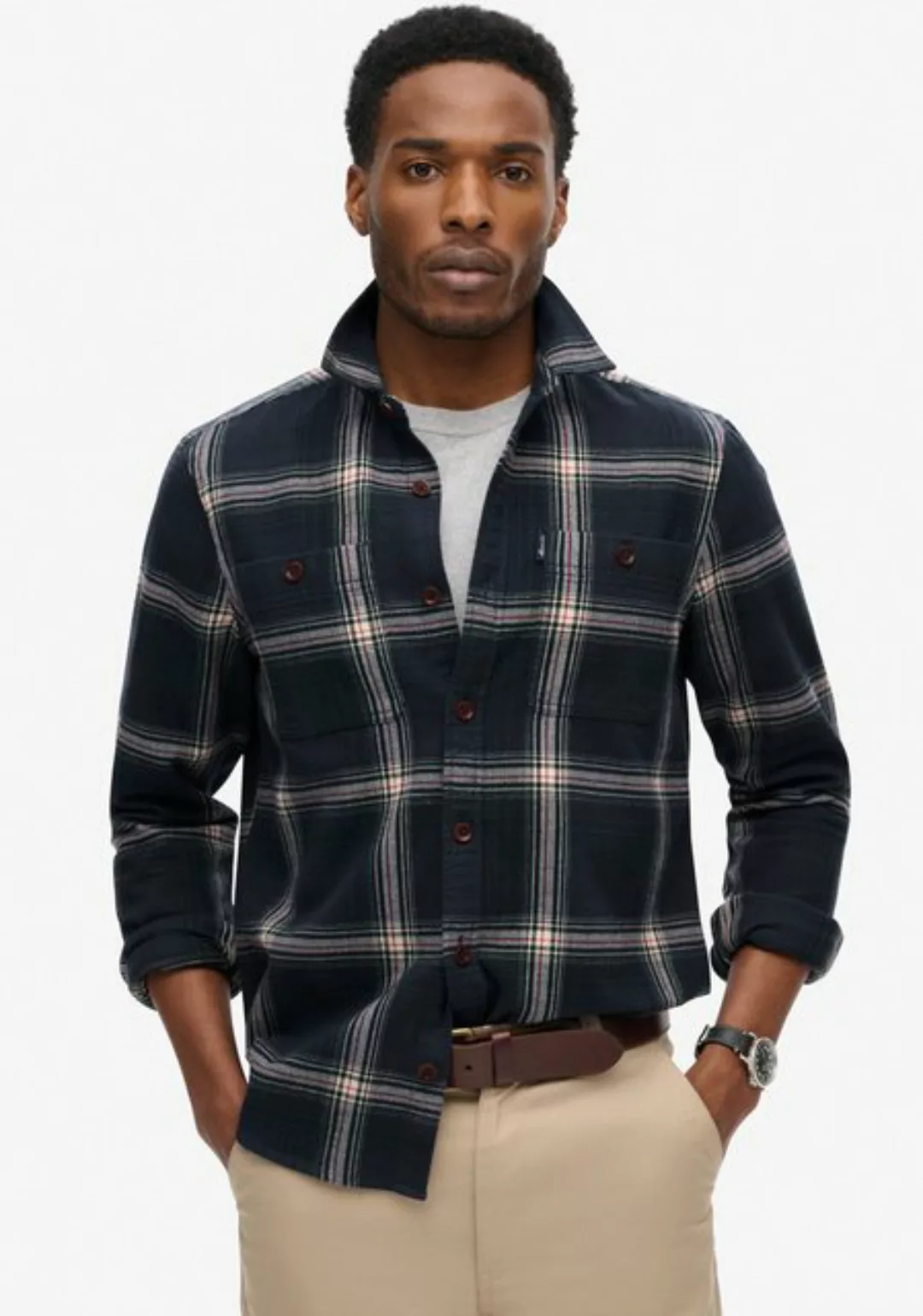 Superdry Langarmhemd VINTAGE CHECK OVERSHIRT günstig online kaufen