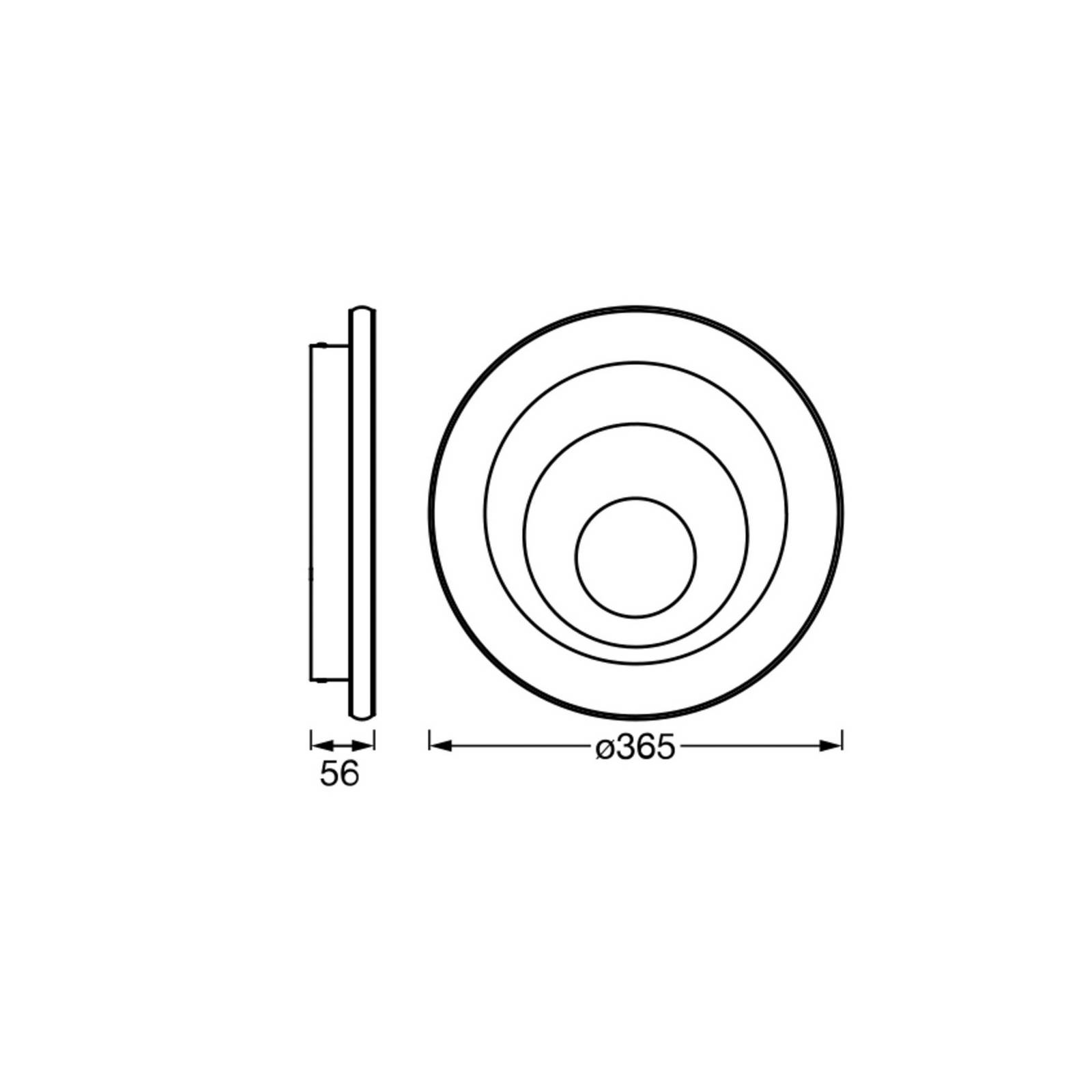 OSRAM LED-Deckenlampe ORBIS SPIRAL ROUND, Ø 37 cm, weiß 38 W günstig online kaufen