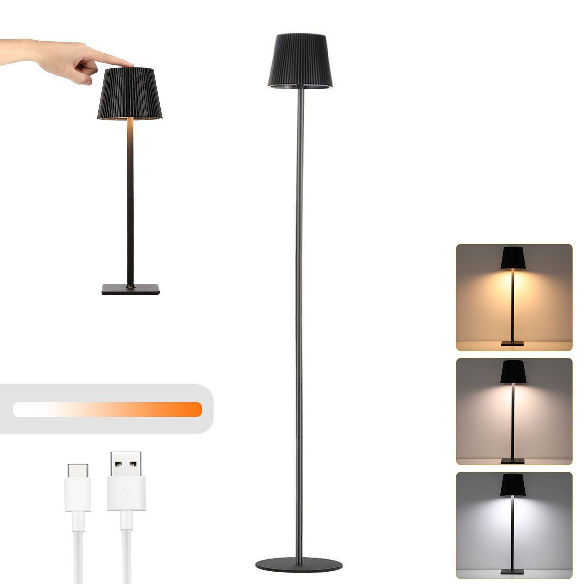 oyajia LED Stehlampe 1.3m Stehlampe mit günstig online kaufen