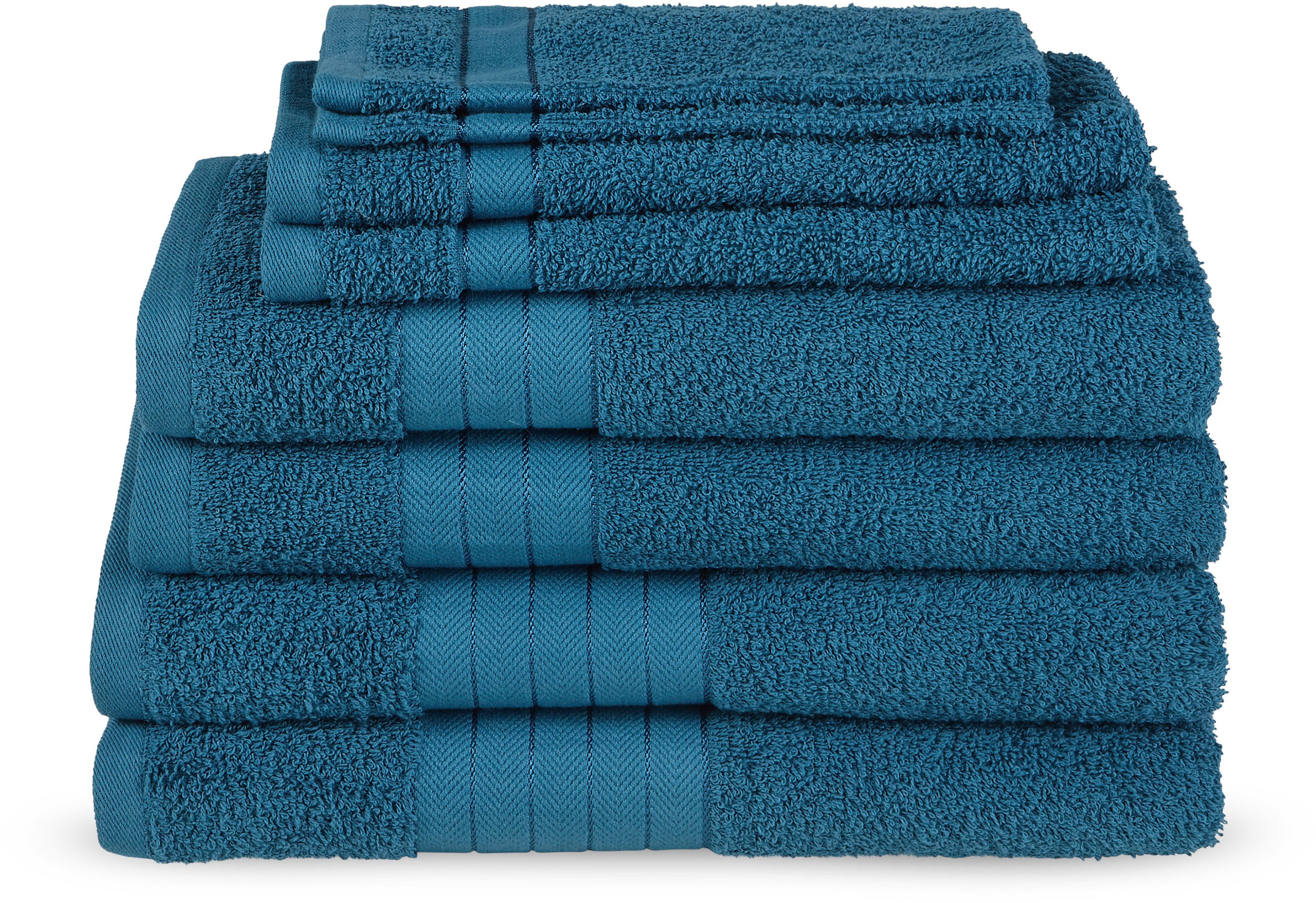 good morning Handtuch Set »Uni«, (8 St., 2 Stück 70x140 cm-2 Stück 50x100 c günstig online kaufen