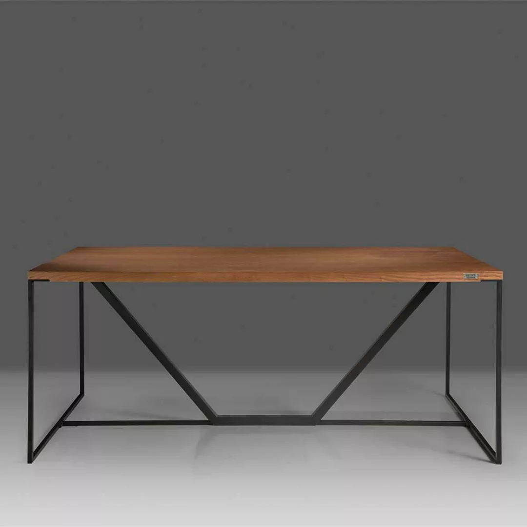 Tisch Esszimmer im Industrie und Loft Stil Bügelgestell günstig online kaufen
