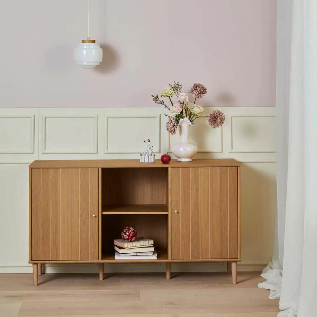 Hammel Furniture Sideboard "Mistral, Hochwertig Schrank, 6 Holz Füße, mit 2 günstig online kaufen