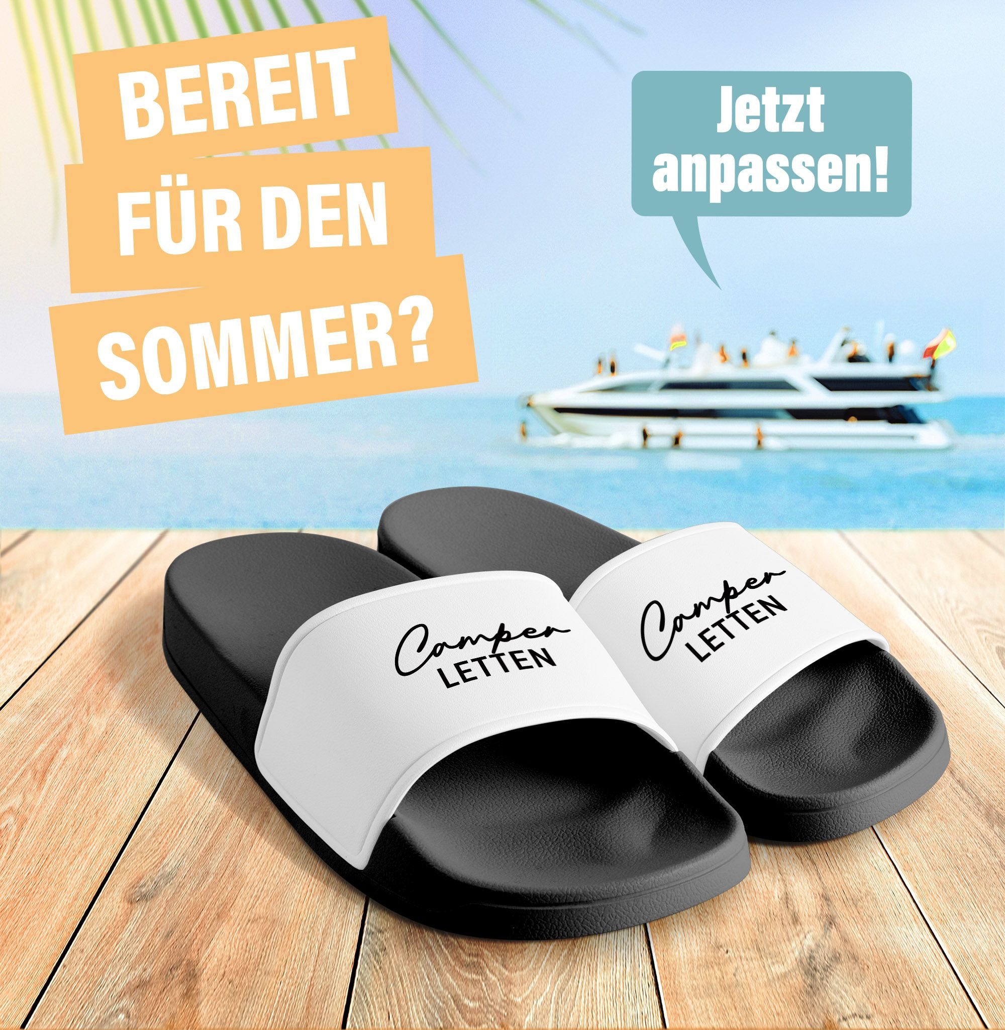 MoonWorks Badeschlappen Camperletten Camping Gadget Urlaub günstig online kaufen
