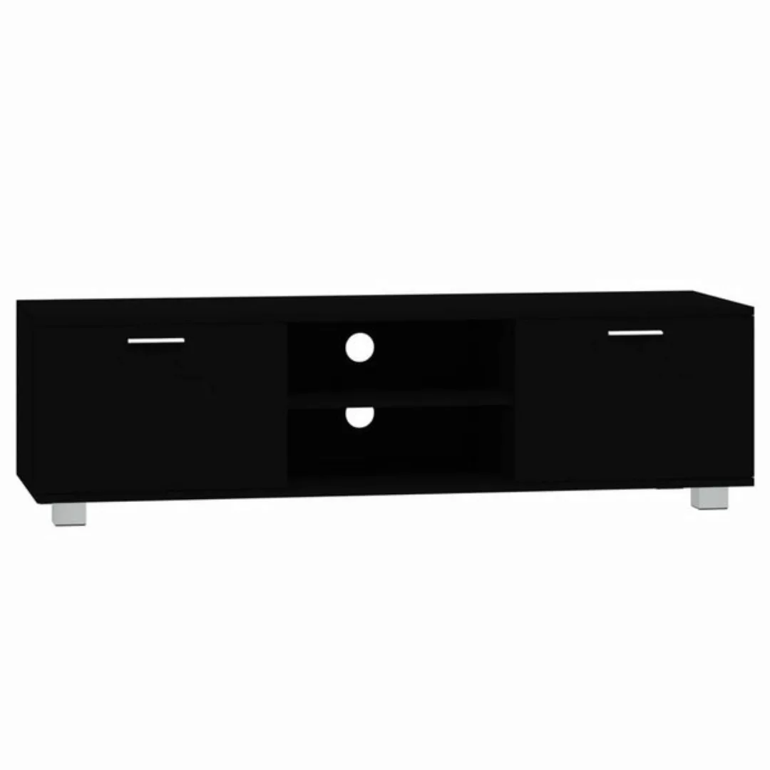 vidaXL TV-Schrank TV Schrank Fernsehschrank Lowboard Regal Sideboard Schwar günstig online kaufen