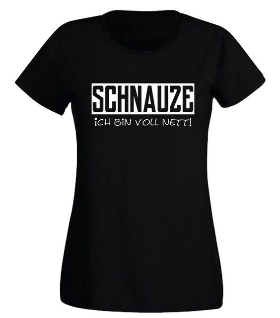 G-graphics T-Shirt Damen T-Shirt - Schnauze – Ich bin voll nett! Slim-fit, günstig online kaufen