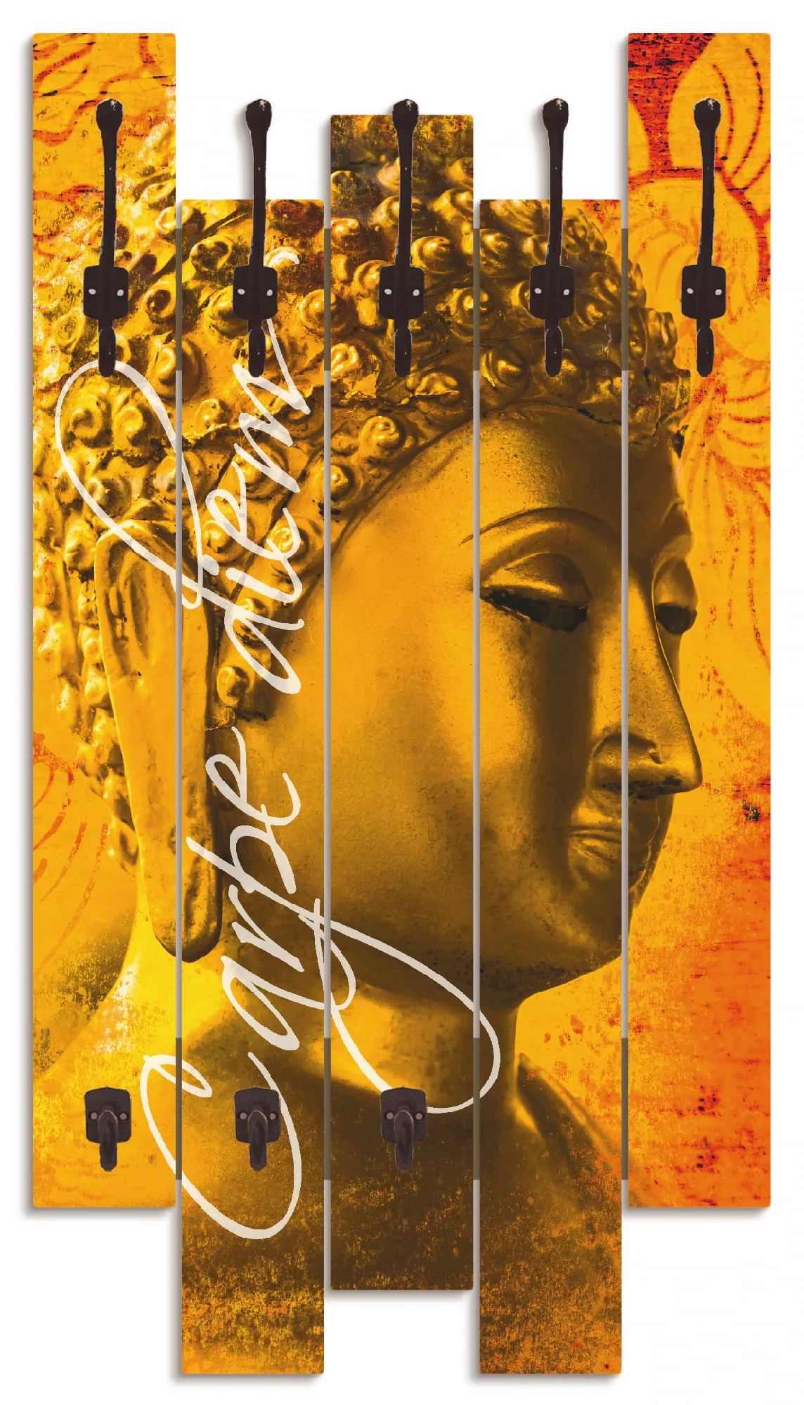 Artland Garderobenleiste "Buddha Goldstatue", teilmontiert günstig online kaufen