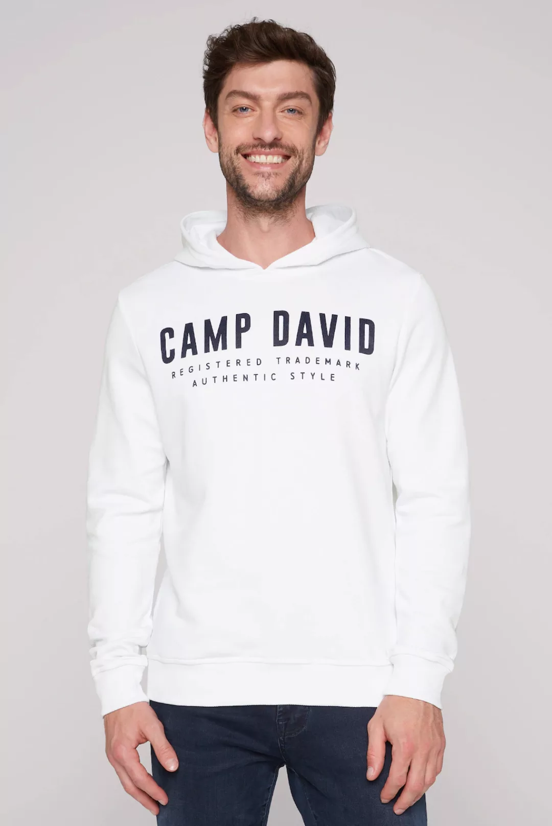 CAMP DAVID Kapuzensweatshirt mit Logo-Print günstig online kaufen