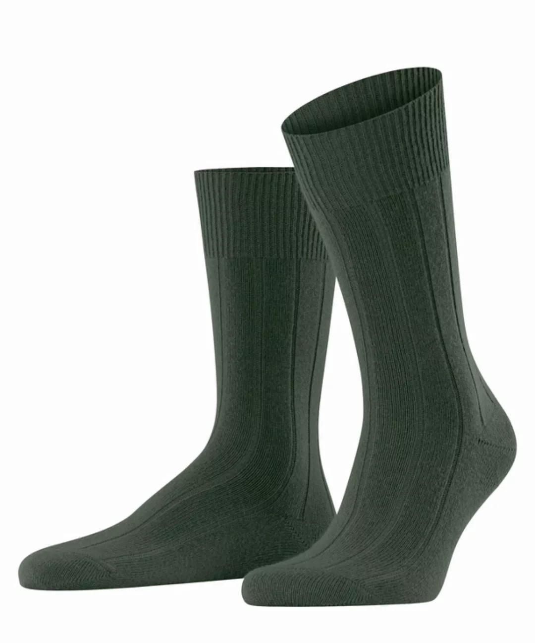 FALKE Lhasa Rib Herren Socken, 39-42, Grün, Uni, Wolle, 14423-727202 günstig online kaufen