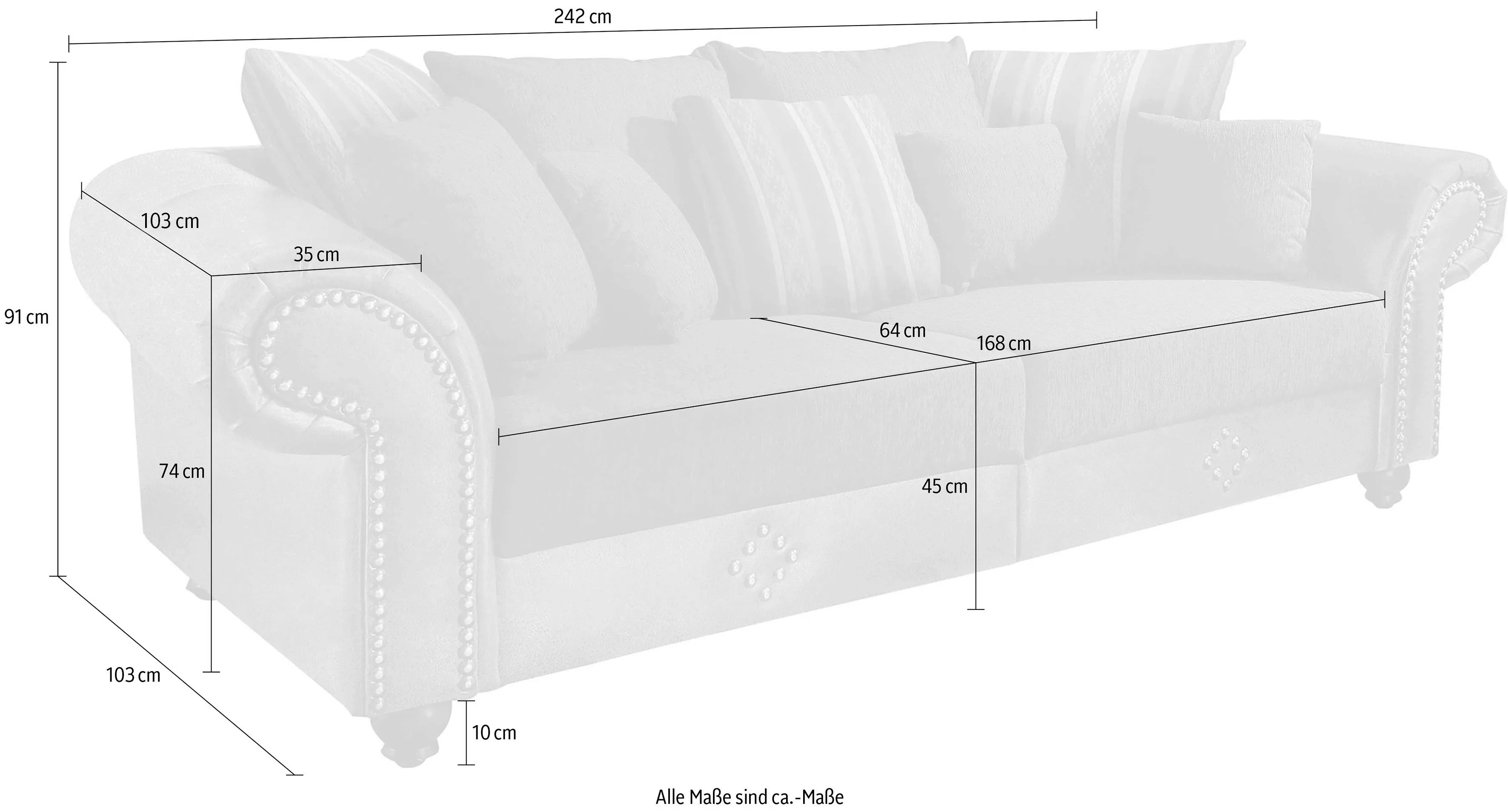 Home affaire Big-Sofa "King George" günstig online kaufen