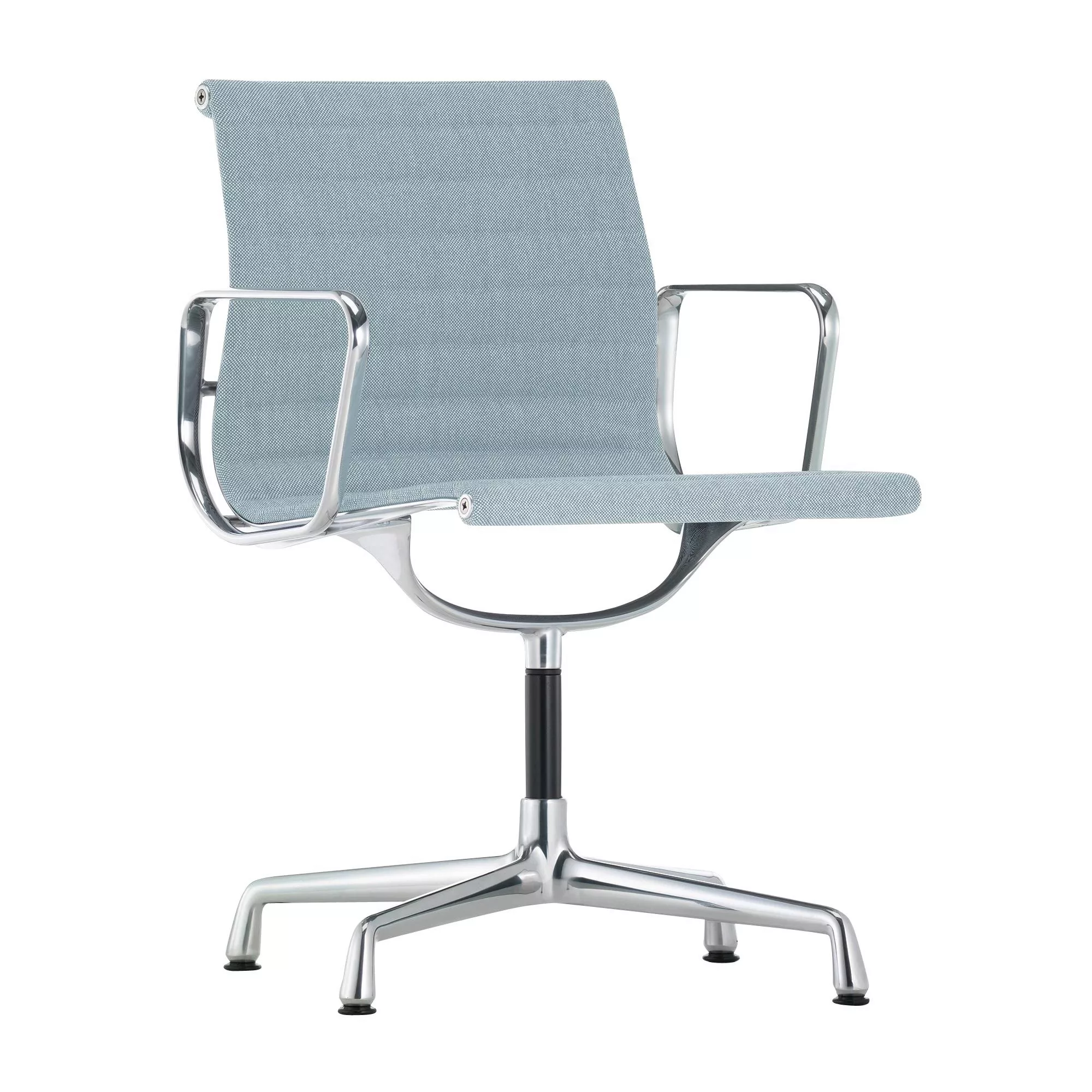 Vitra - EA 104 Aluminium Chair Armlehnstuhl - eisblau/elfenbein/Sitzfläche günstig online kaufen