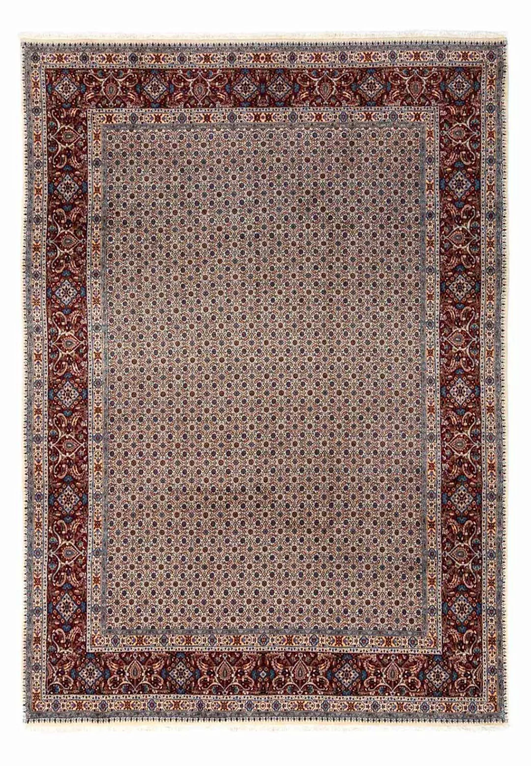 morgenland Wollteppich »Moud Stark Gemustert Rosso chiaro 346 x 238 cm«, re günstig online kaufen