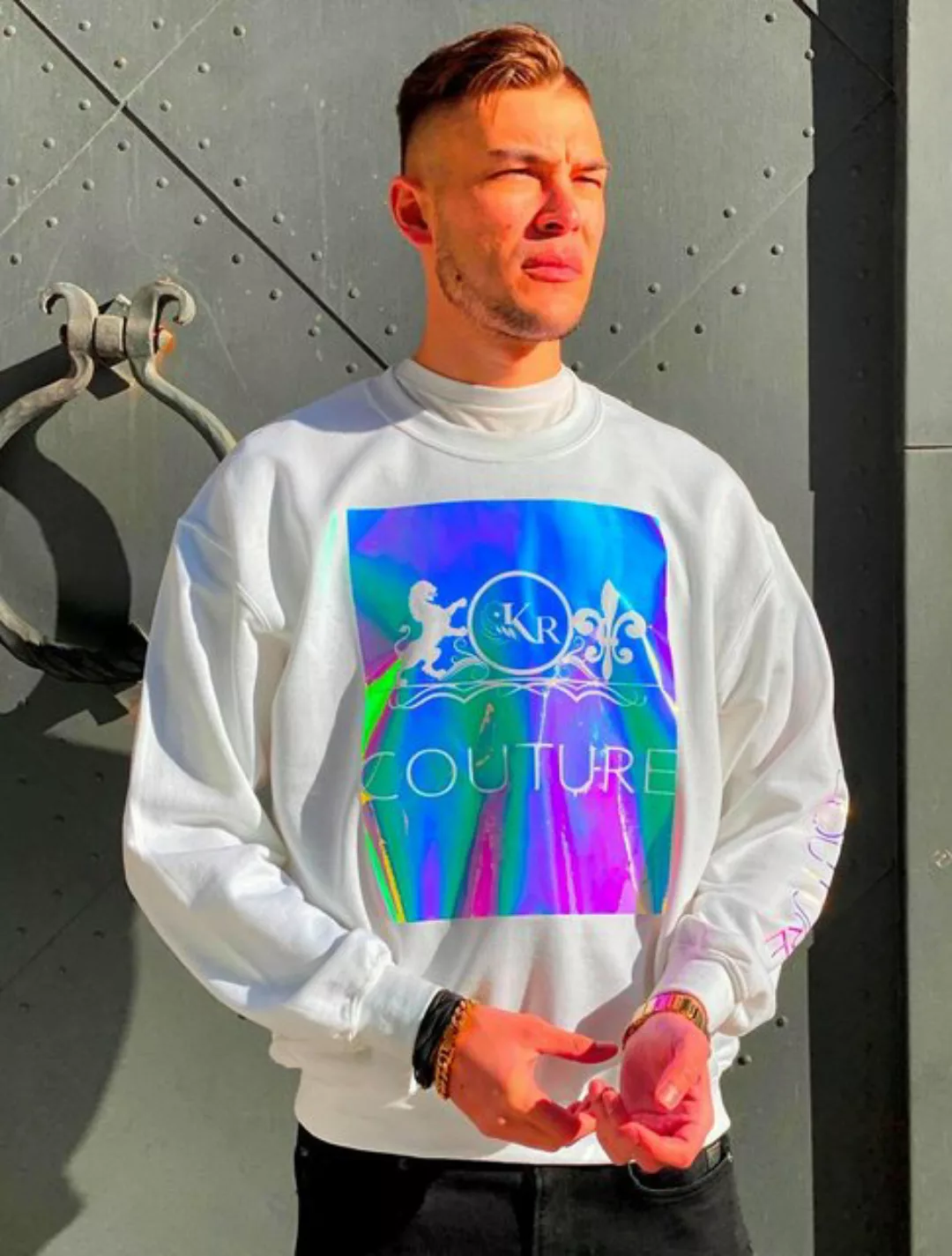 KR-Industries Sweatshirt Sweat Colorful Designer-Label, Rundhals-Pullover günstig online kaufen