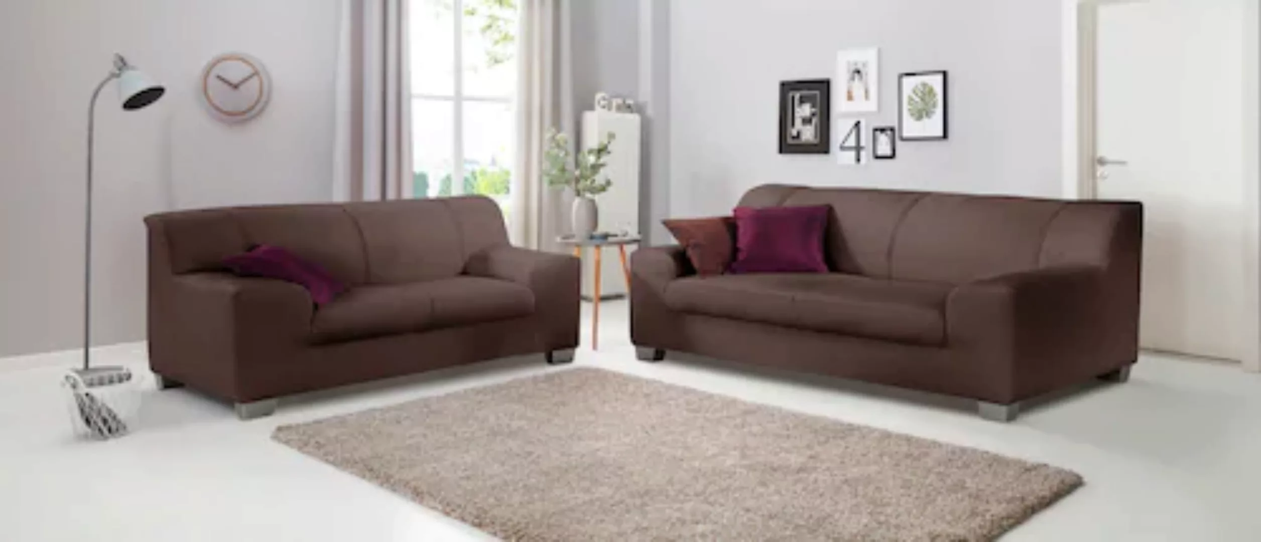 DOMO collection Polstergarnitur »Amando«, (Spar-Set), bestehend aus 2er- un günstig online kaufen