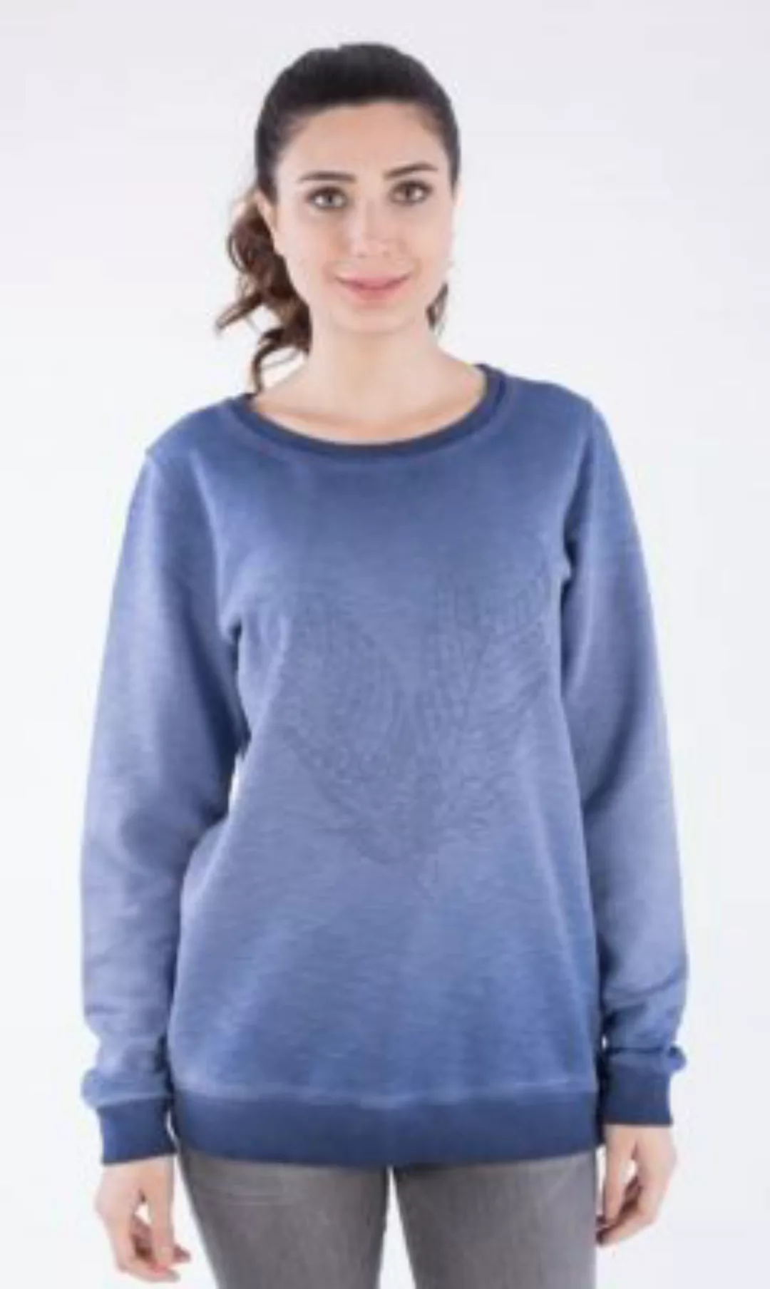 Sweatshirt Aus Bio Baumwolle In Cold Pigment Dye günstig online kaufen