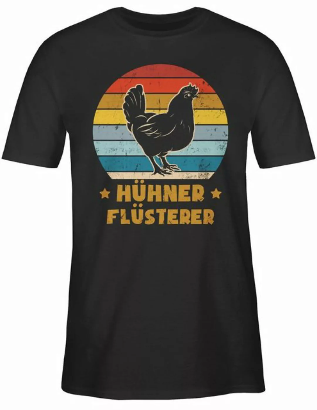 Shirtracer T-Shirt Hühner Flüsterer Vintage Henne Sprüche Statement mit Spr günstig online kaufen