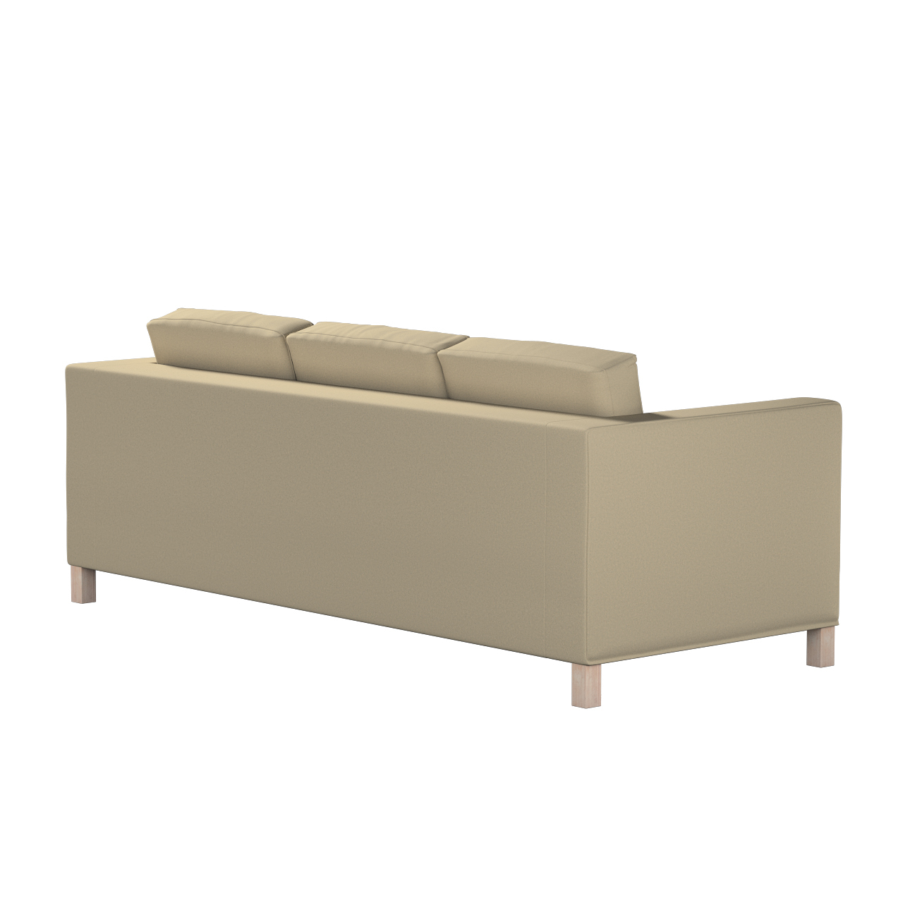 Bezug für Karlanda 3-Sitzer Sofa nicht ausklappbar, kurz, dunkelbeige, Bezu günstig online kaufen
