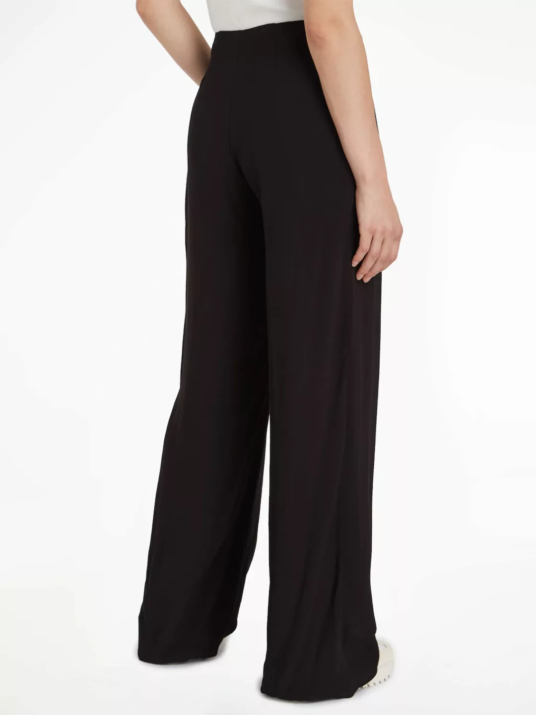 Calvin Klein Jeans Anzughose "CHIFFON WIDE LEG PANT", mit Markenlogo günstig online kaufen