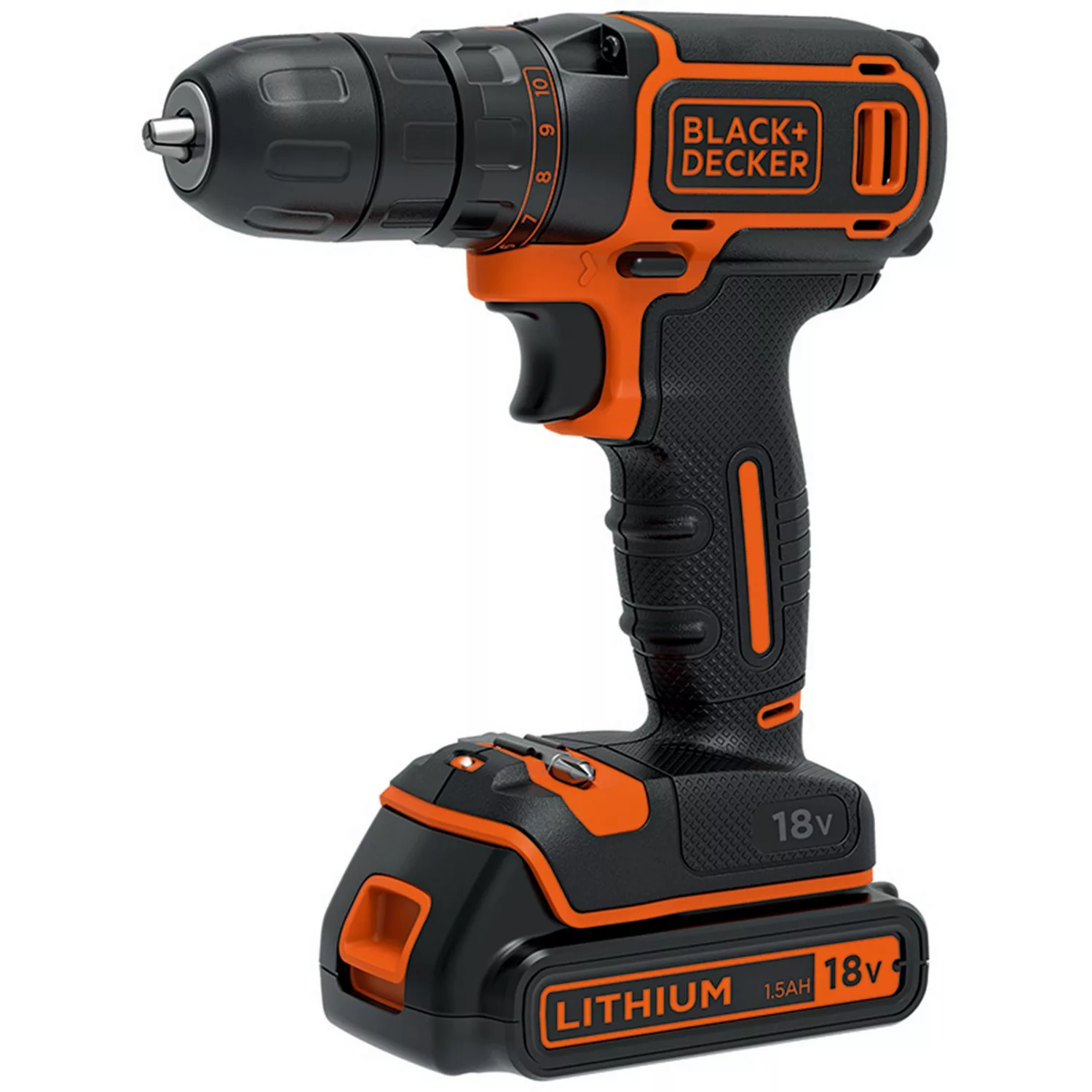 Black+Decker 18 V Akku-Bohrschrauber BDCDC18 inkl. 1,5 Ah Akku günstig online kaufen