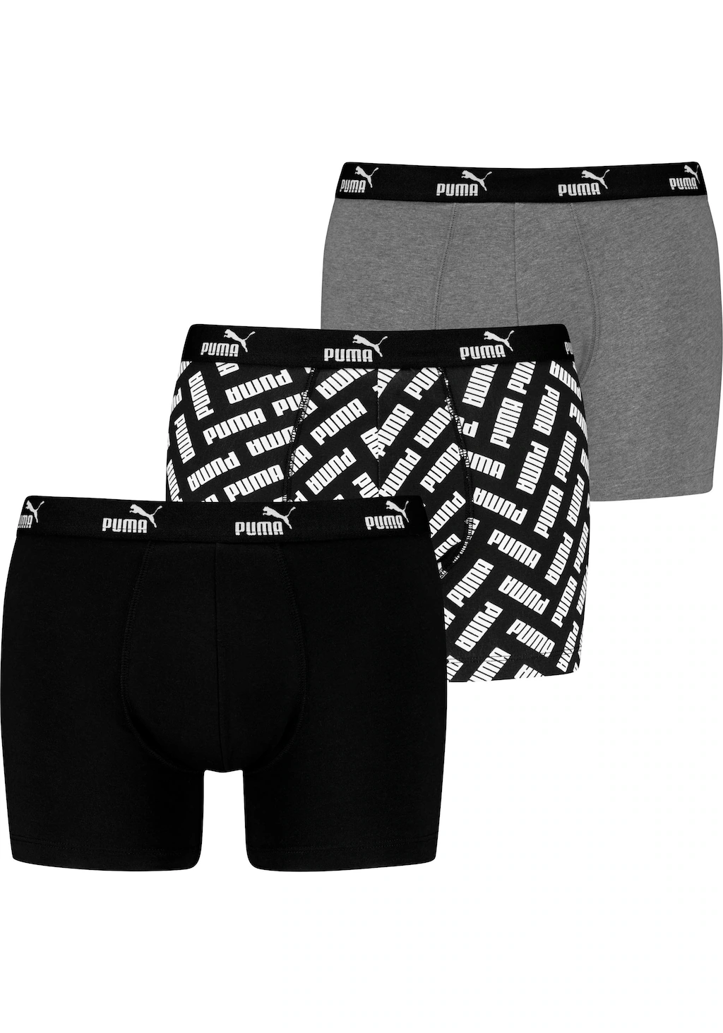 PUMA Boxer "MEN PROMO PRINT BOXER 3P", (3er Pack), mit elastischem Webbund günstig online kaufen