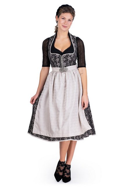 MarJo Dirndl Midi Dirndl 2tlg. - ALICIA - anthrazit/taupe/cremebeige günstig online kaufen