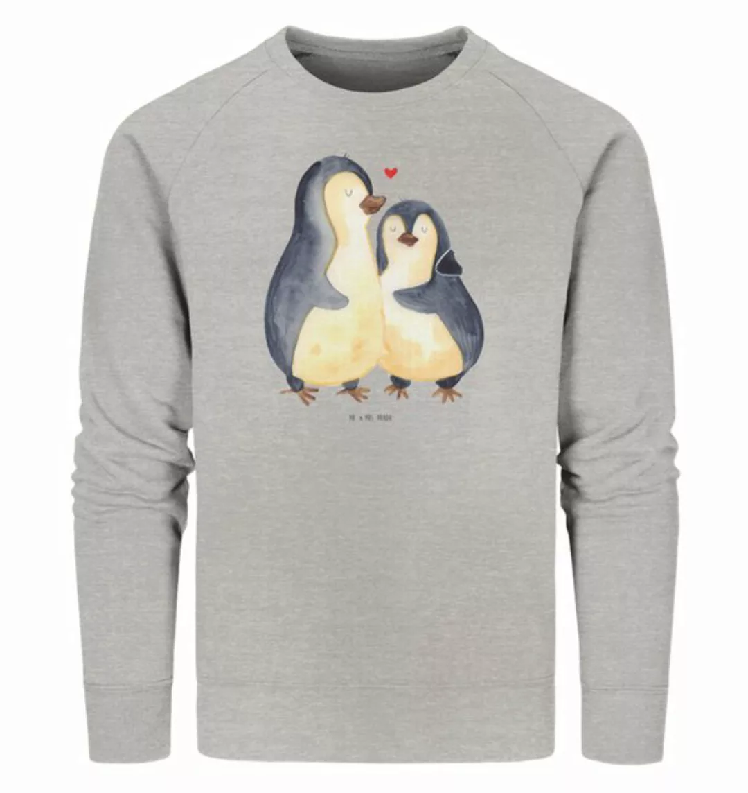 Mr. & Mrs. Panda Longpullover Größe S Pinguin umarmen - Heather Grey - Gesc günstig online kaufen