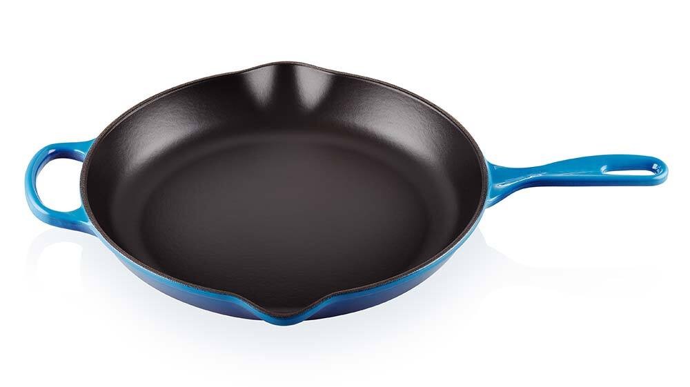 Le Creuset Brat- und Servierpfanne Gusseisen Azure Blau 23 cm günstig online kaufen