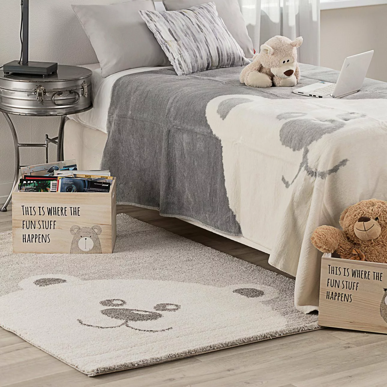 Teppich Teddy Bear 120x170cm links, 120 x 170 cm günstig online kaufen