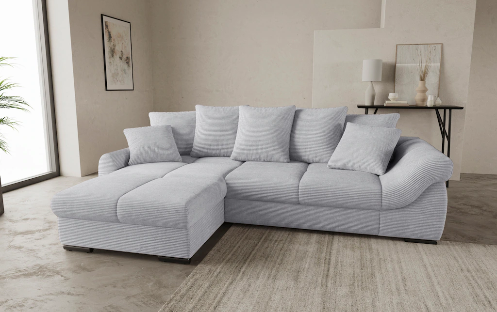 INOSIGN Ecksofa "Livorno DuraFlex", inkl. Hochschläfer-Bettauszug, XL-Bettk günstig online kaufen