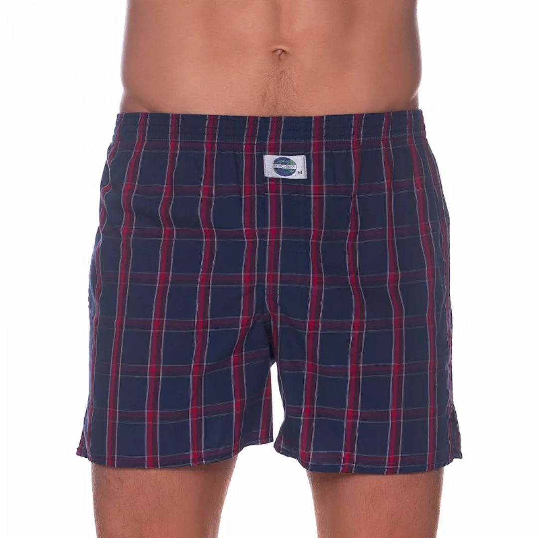 D.E.A.L International Boxershorts Blau & Rot kariert günstig online kaufen