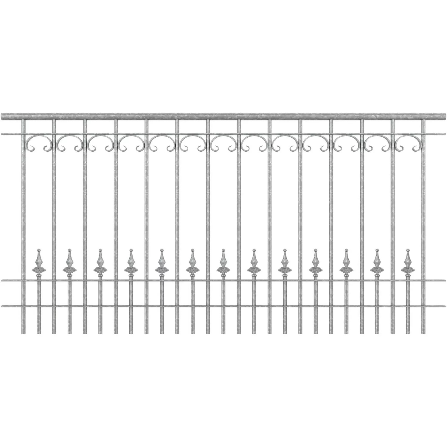 Eleo Metallgeländer Lucca 90 cm x 192 cm feuerverzinkt günstig online kaufen