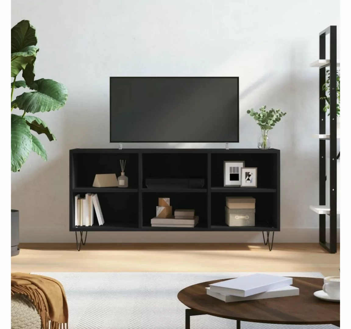 vidaXL TV-Schrank TV-Schrank Schwarz 103,5x30x50 cm Holzwerkstoff günstig online kaufen