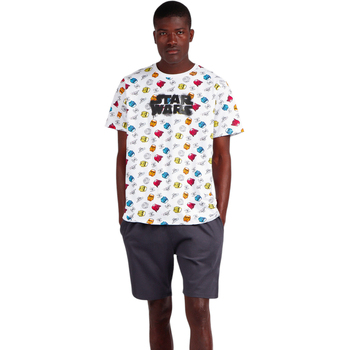 Admas  Pyjamas/ Nachthemden Pyjama Shorts T-Shirt Neon Graffiti Star Wars günstig online kaufen