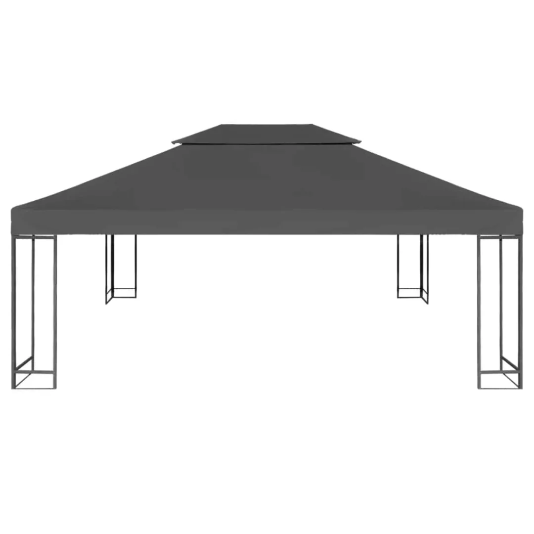 Dachplane Für Pavillon Mit Kaminabzug 310 G/mãâ² 4ãâ3 M Anthrazit günstig online kaufen