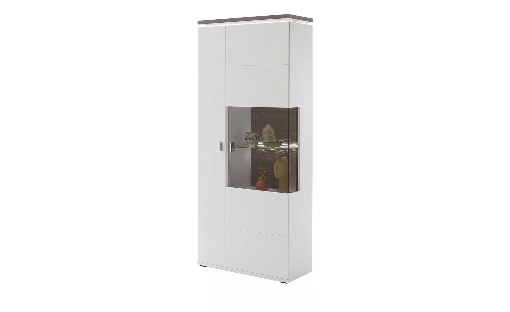 uno Kombi-Vitrine  Aurelia ¦ weiß ¦ Maße (cm): B: 90 H: 208 T: 37.0 Schränk günstig online kaufen