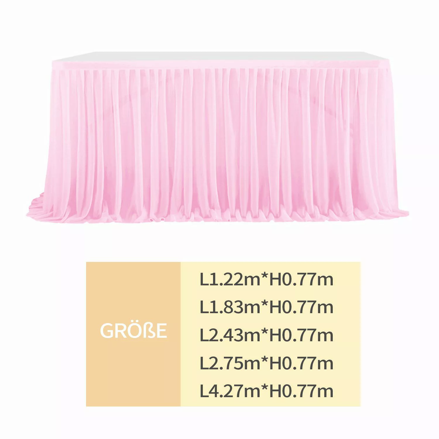 Refttenw Tischdecke Tüll Tischrock Dekoration Rüschen günstig online kaufen