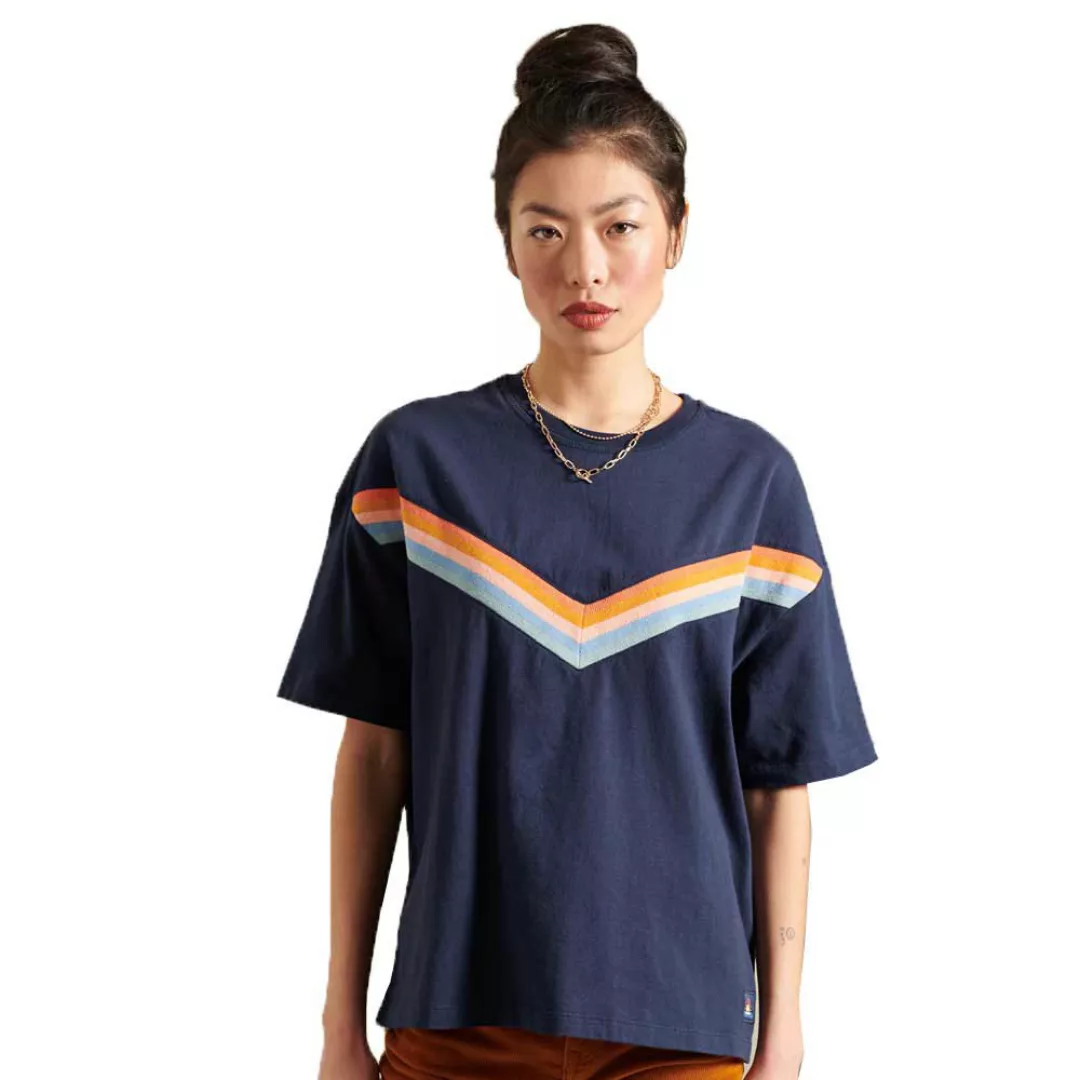 Superdry Cali Boxy Kurzarm T-shirt L Nautical Navy günstig online kaufen