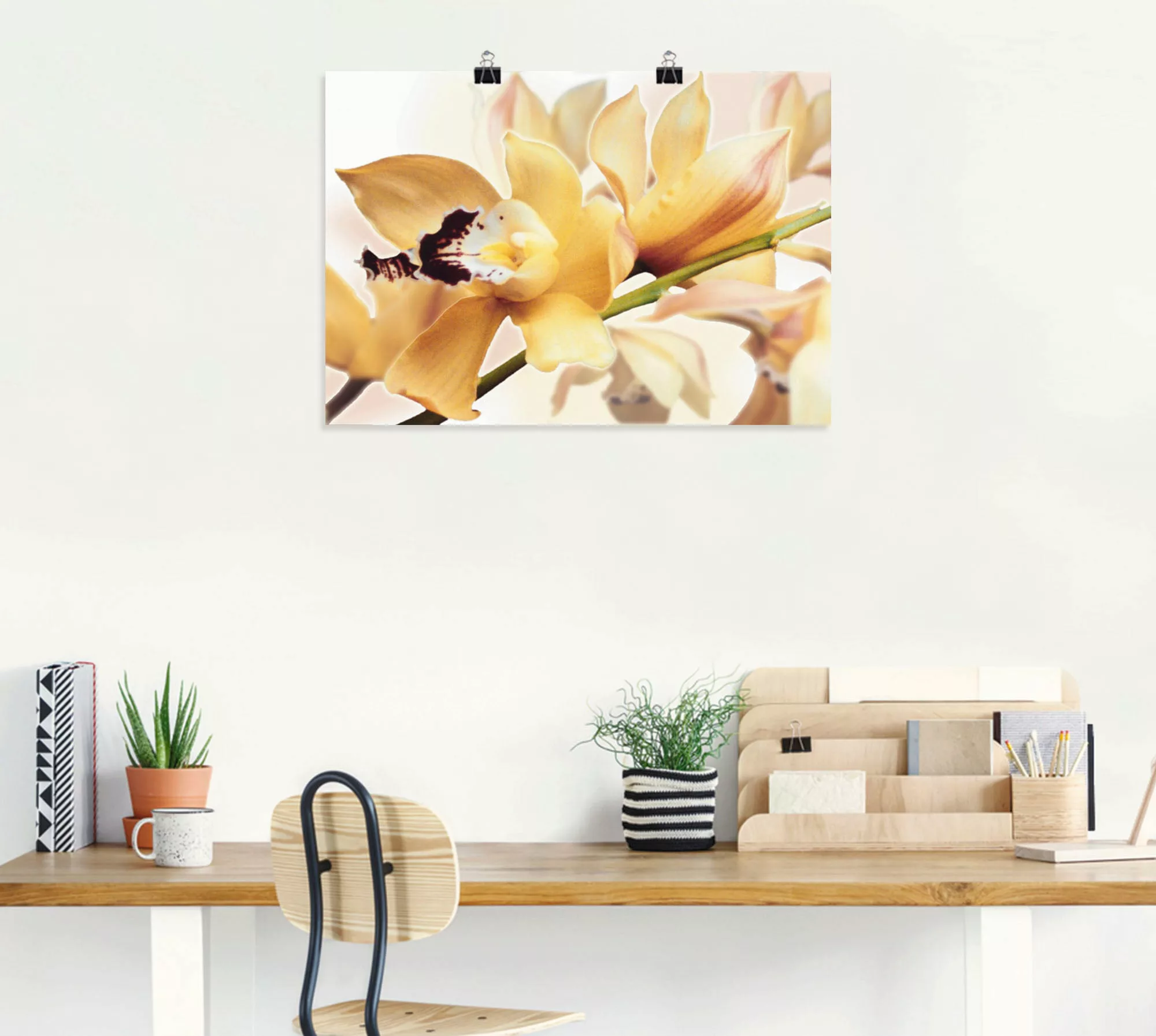 Artland Wandbild »Gelbe Orchidee«, Blumenbilder, (1 St.), als Alubild, Outd günstig online kaufen