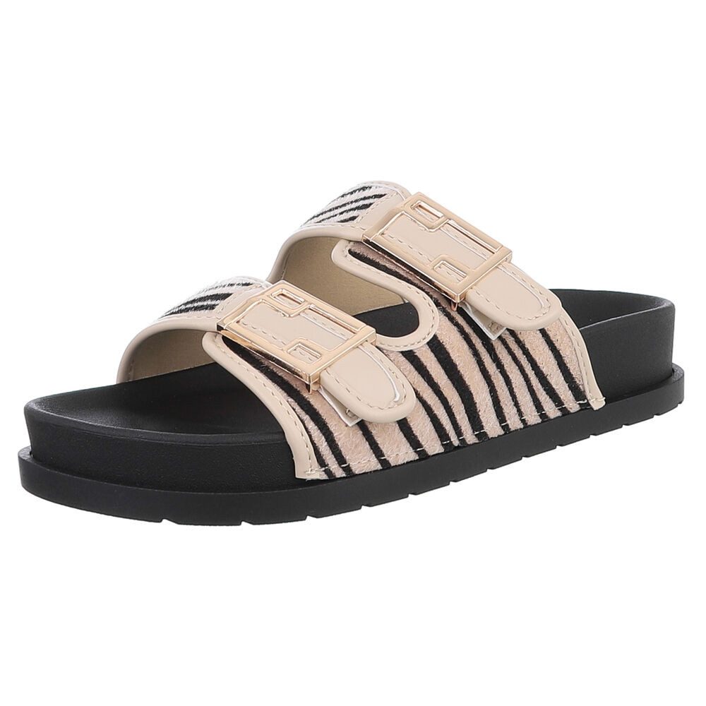 Ital-Design Bequeme Damen-Sandalen mit Schnallen in günstig online kaufen
