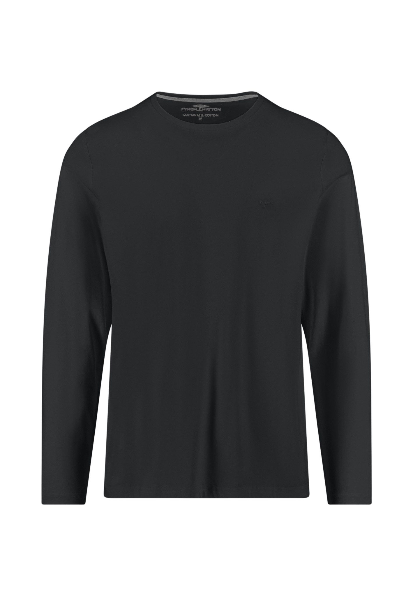 FYNCH-HATTON Langarmshirt mit Logo Stickerei günstig online kaufen