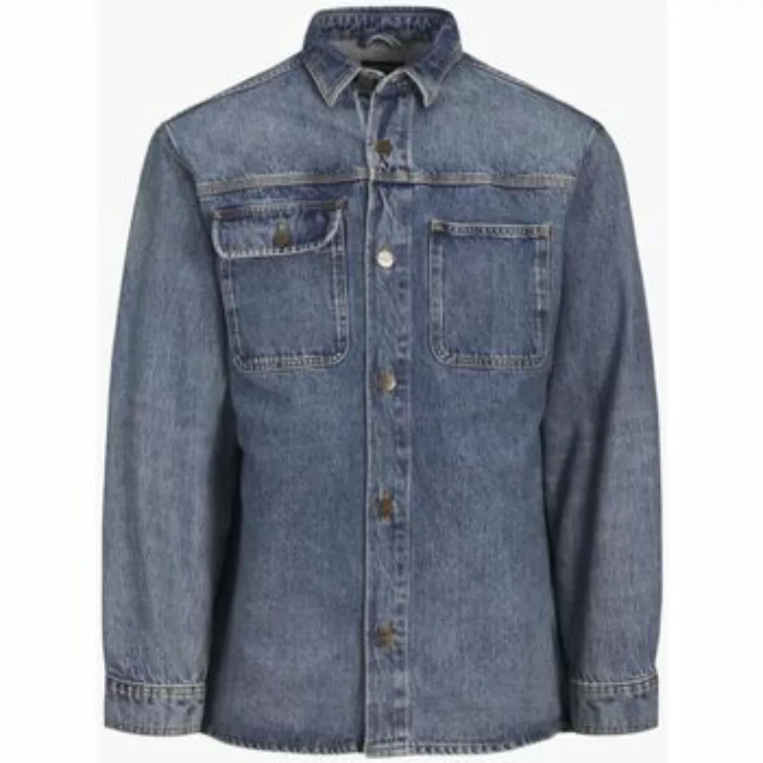 Jack & Jones  Hemdbluse 12252698 SCOTT OVERSHIRT-BLUE DENIM günstig online kaufen