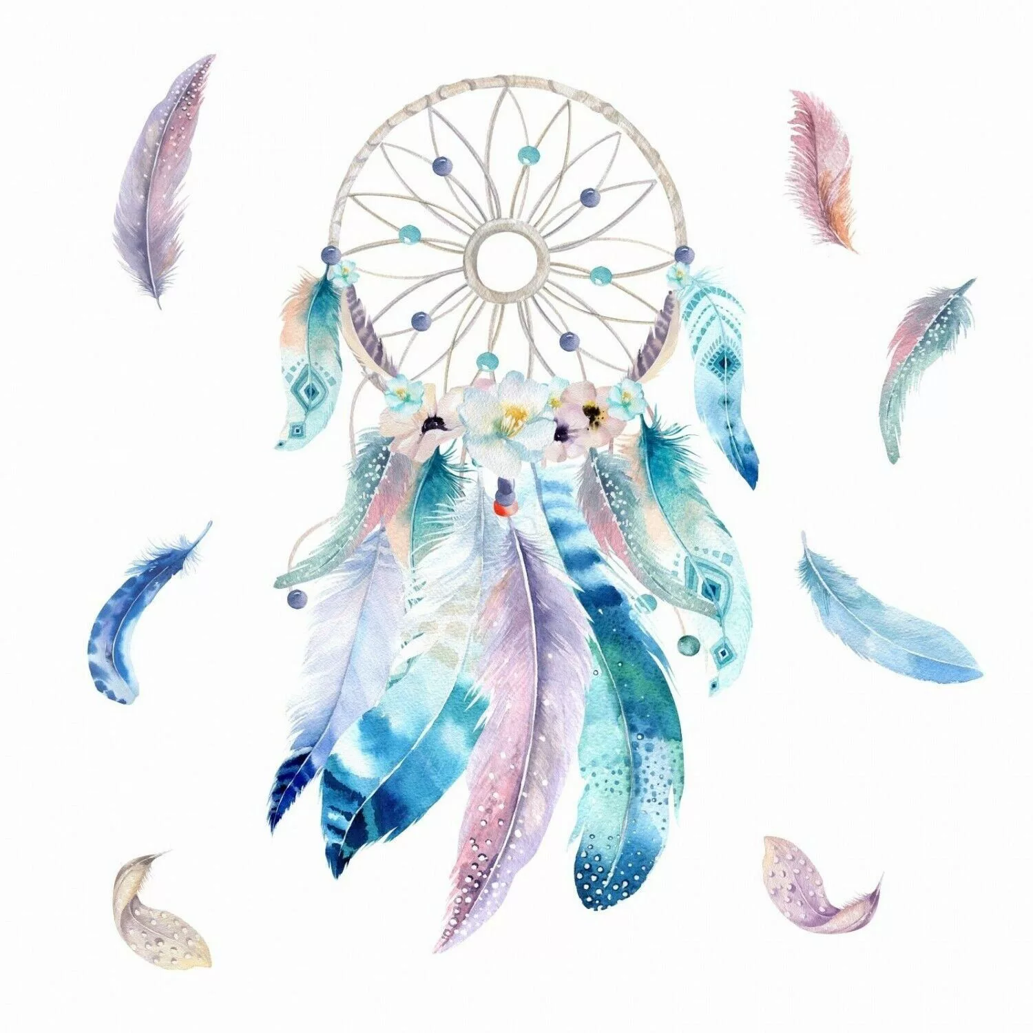 nikima Wandtattoo 228 Wandtattoo Traumfänger blau günstig online kaufen