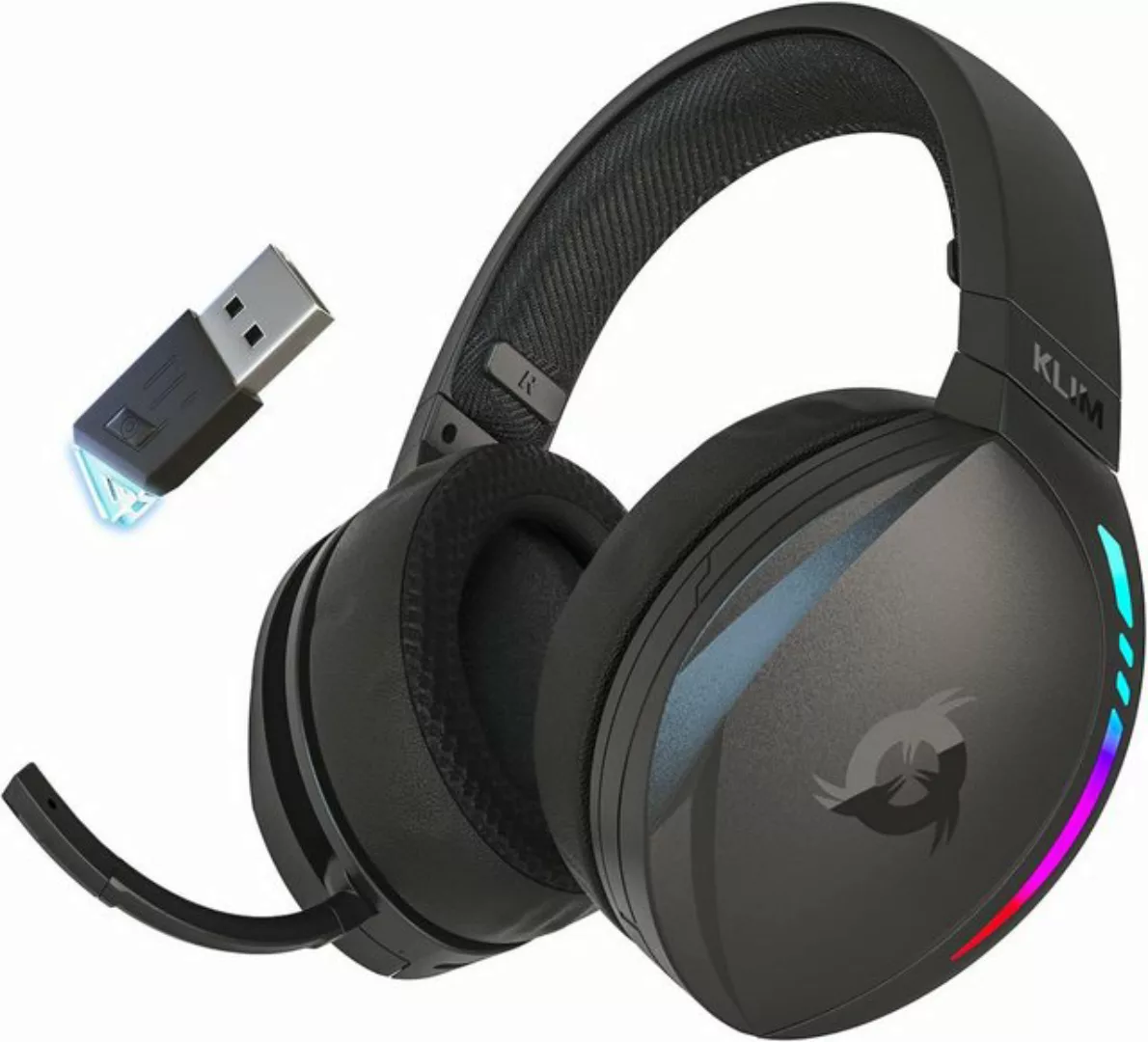 KLIM Panther Gaming-Headset (RGB Beleuchtung, PC, PS4, PS5, Switch, Bluetoo günstig online kaufen