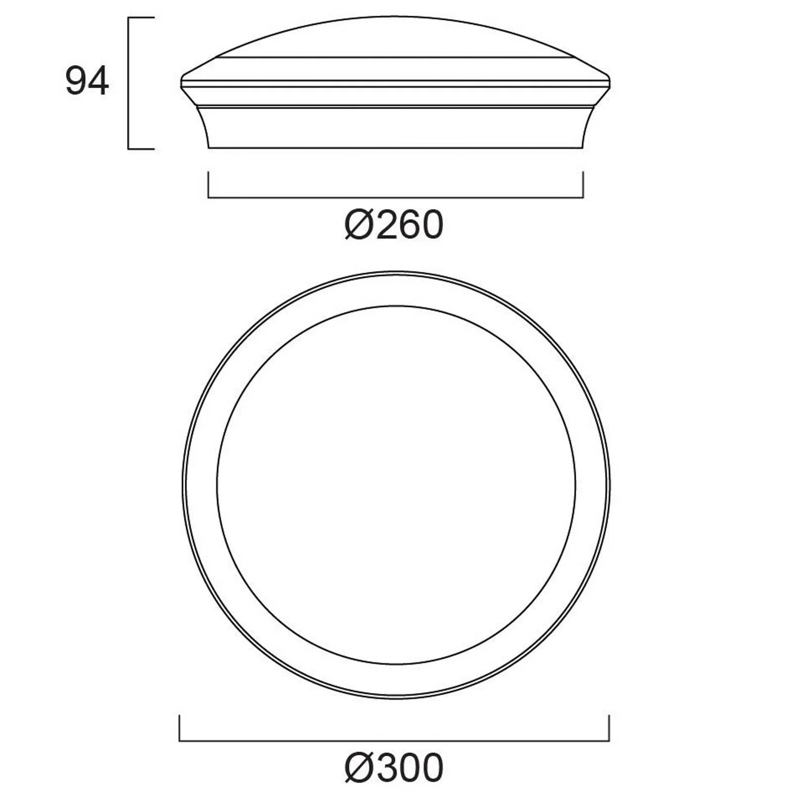 Sylvania Deckenlampe Start Surface, Ø 30 cm, CCT, Multipower günstig online kaufen