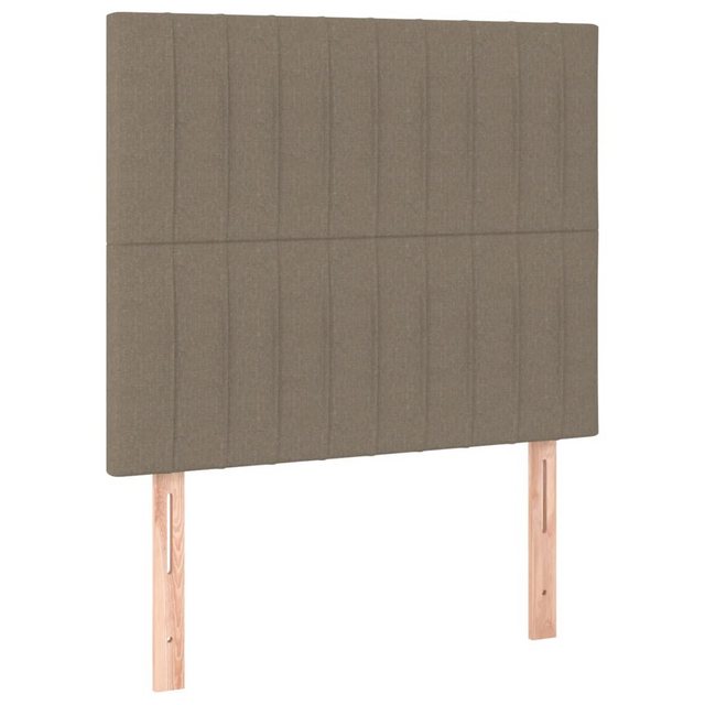 vidaXL Bett, Kopfteile 2 Stk. Taupe 100x5x78/88 cm Stoff günstig online kaufen